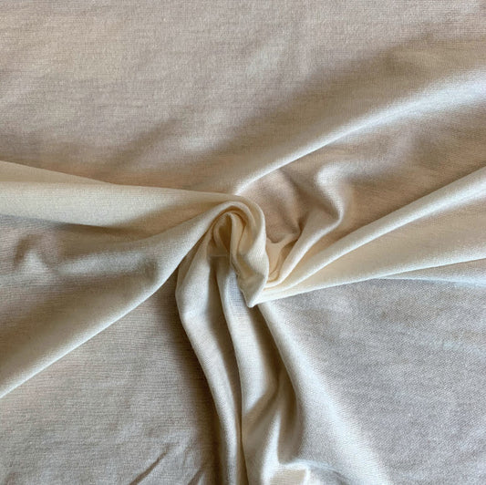 TENCEL™ Lyocell Merino Spandex Jersey - Vanilla - Natural/Cream