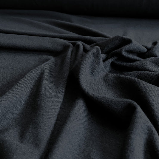 TENCEL™ Lyocell Merino Spandex Jersey - Black