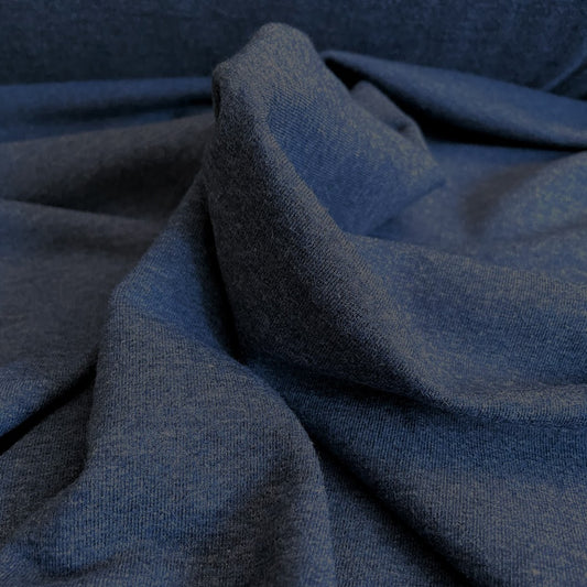 TENCEL™ Lyocell Organic Cotton French Terry - Heathered Lake