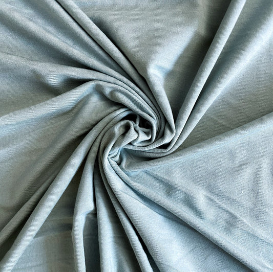 TENCEL™ Lyocell Organic Cotton Spandex Jersey - Green Mist