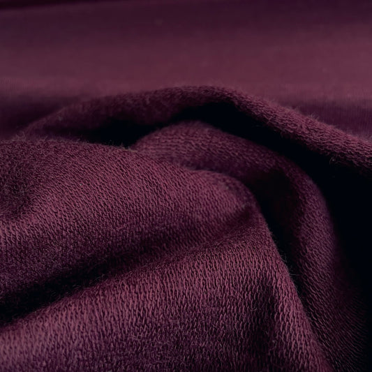 TENCEL™ Lyocell Organic Cotton French Terry - Merlot
