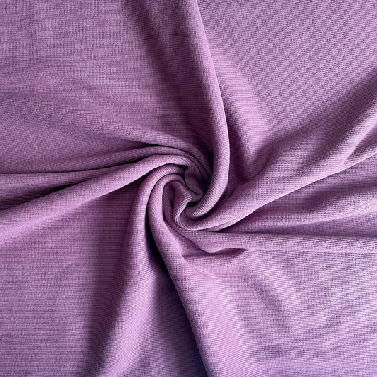 TENCEL™ Lyocell Organic Cotton 2x2 Ribbed Knit - Wisteria