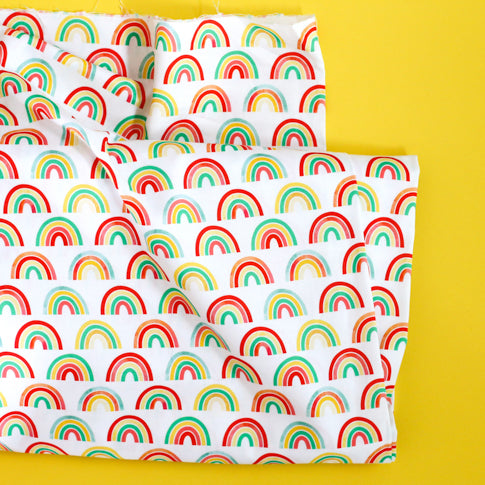Rainbows - Bright - Ann Kelle - Digital Print - Cotton Fabric