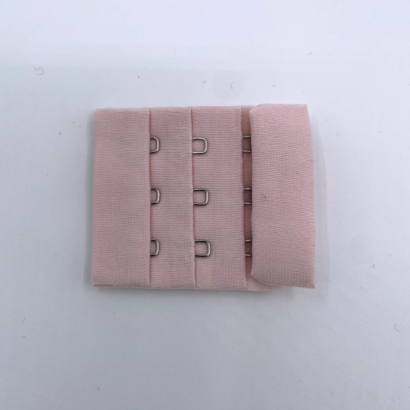 Hook and Eye Bra Closure - Pink - 3 x 3