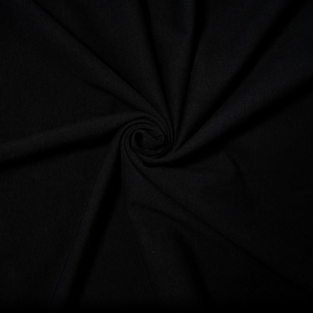21" Remnant - Bamboo/Cotton Stretch Jersey - Black