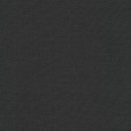 Robert Kaufman Kona Cotton Fabric Charcoal - 1/2 Yard - Riverside Fabrics