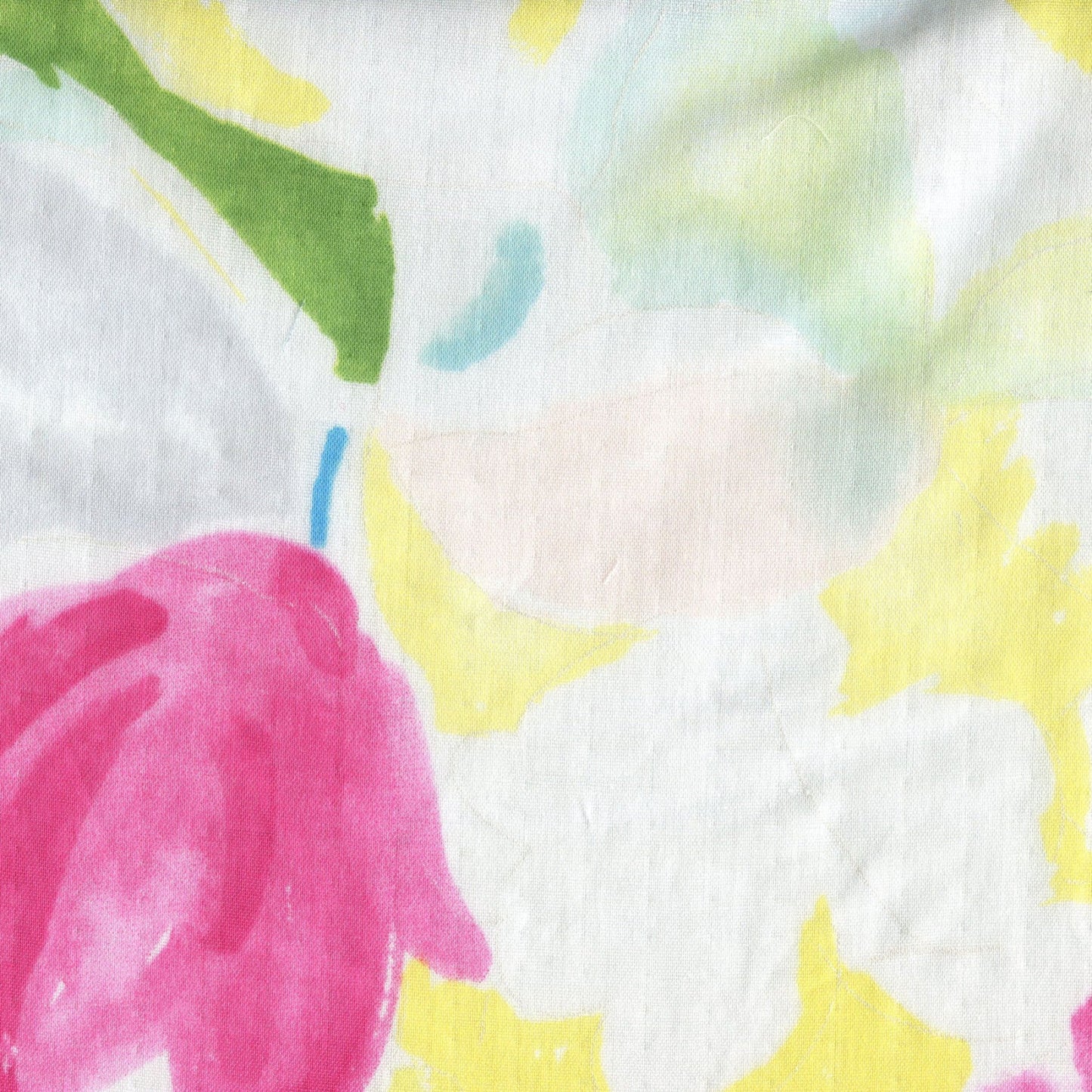 nani IRO - As it is - A - White and Pink - Double Gauze Fabric