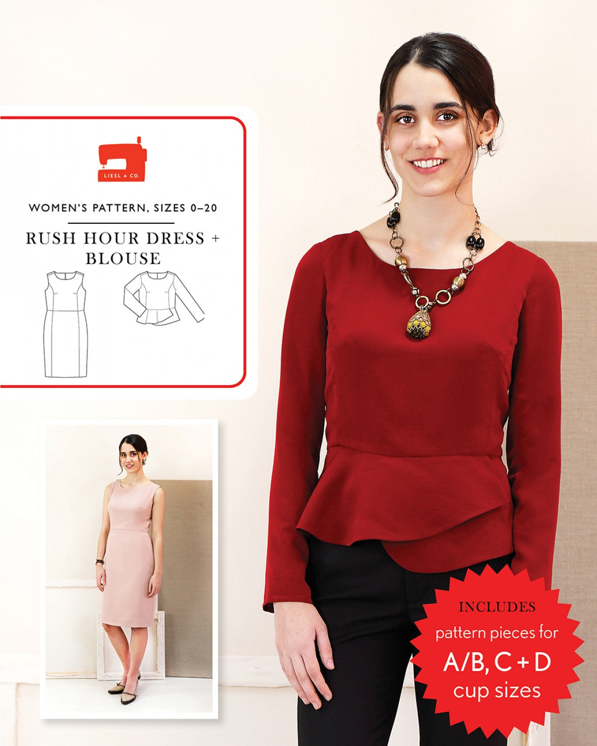 Liesl + Co - Rush Hour Dress & Top Sewing Pattern