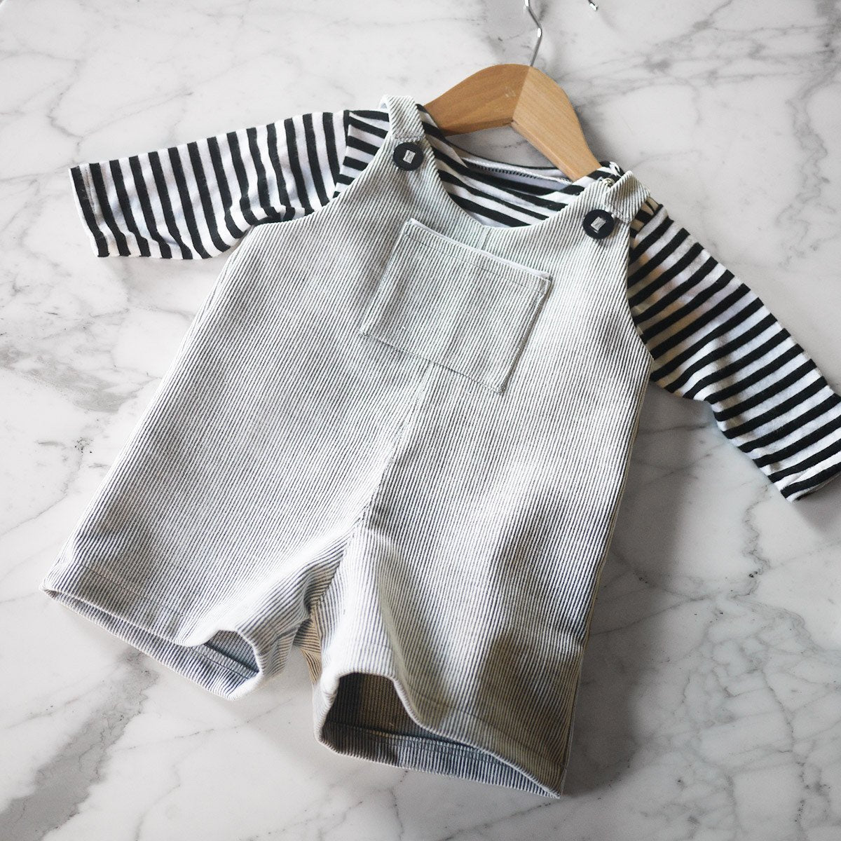 Ikatee - LONDON Short Overalls & Dress - Babies 6 months-4Y - Paper Sewing Pattern