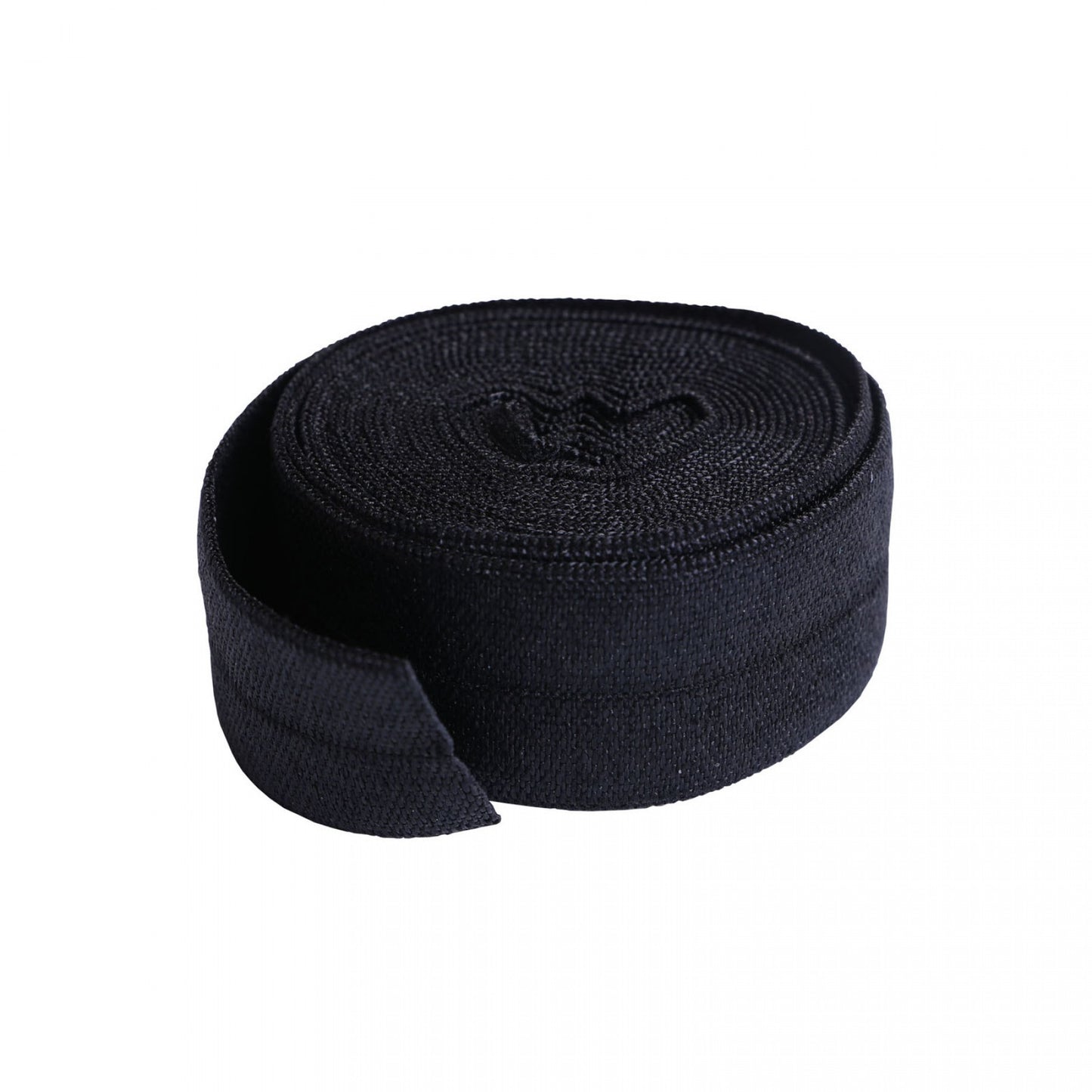 20mm (3/4") Fold Over Elastic FOE - Black