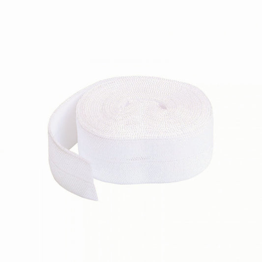 20mm (3/4") Fold Over Elastic FOE - Off White