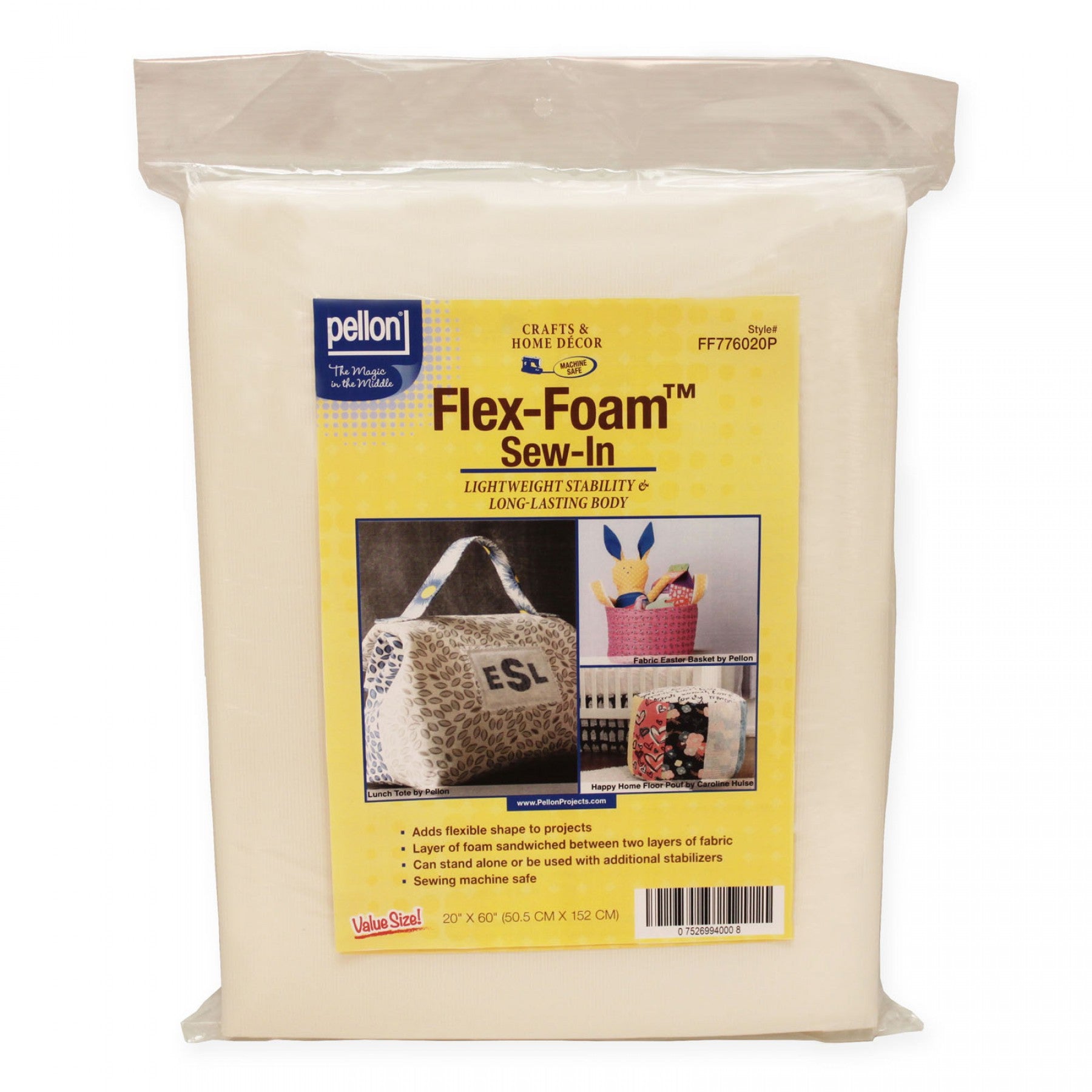 Pellon - Flex Foam Soft Sew-In Polyester Stabilizer 20 x 60