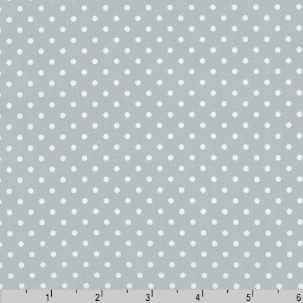 Sevenberry - Petite Basics - Small Dots - Ash Grey - Cotton Shirting