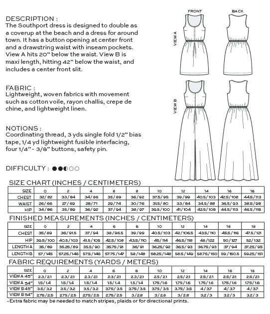 Southport Dress - By True Bias Patterns