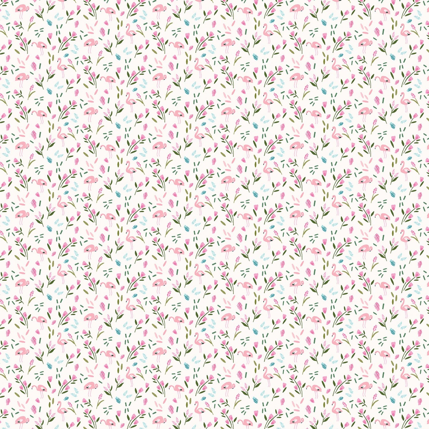 Dear Stella Lost Flamingo Jersey Knit - 1/2 Yard - Riverside Fabrics