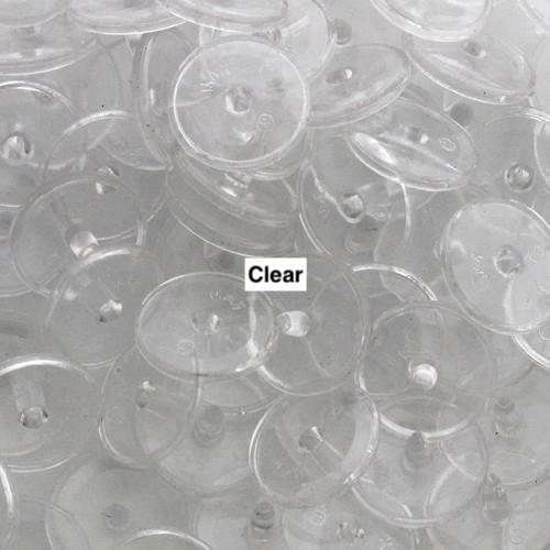 KamSnaps Plastic Snaps Size 20 Clear Package of 20 Sets - Riverside Fabrics