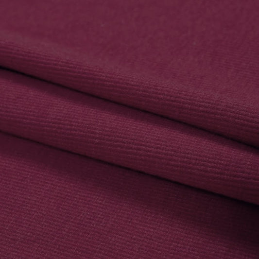 TENCEL™ Lyocell Organic Cotton 2x2 Ribbed Knit - Burgundy