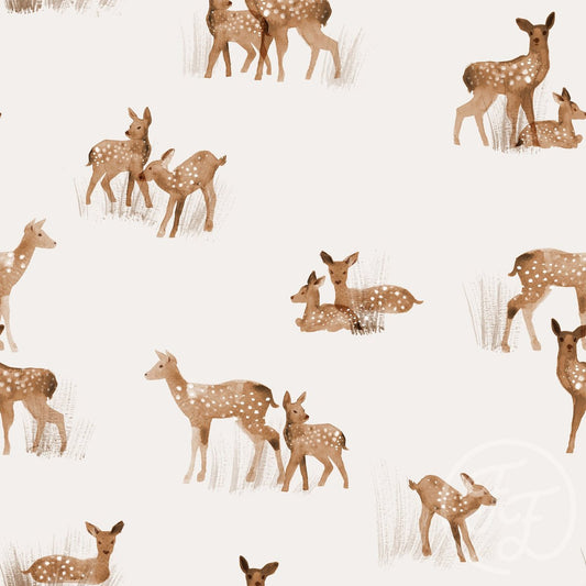 Fawn - Snow White - Cotton Jersey Knit