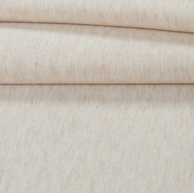 Bamboo/Cotton Stretch Jersey Knit Fabric Heathered Almond