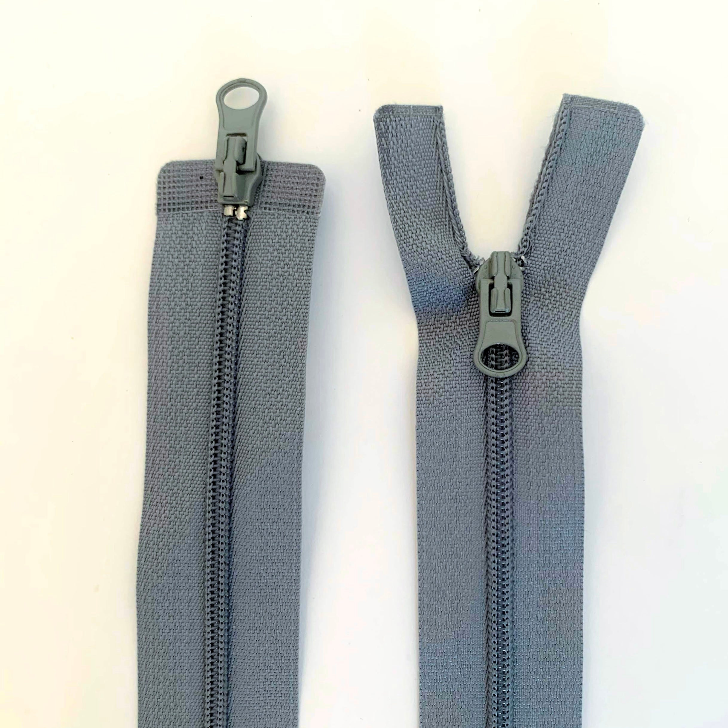 Two Way Separating Zipper - Light Weight #3 Nylon Coil 76cm (30) - Gr –  Riverside Fabrics