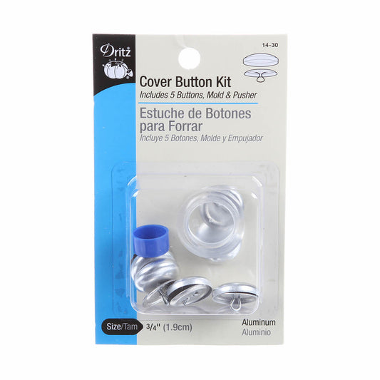 Dritz Cover Button Kit With Tool, 19mm, 5 Pieces