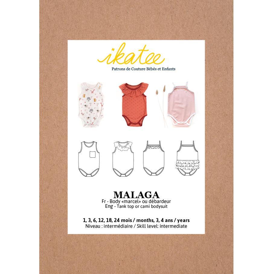 Ikatee - MALAGA Bodysuit - Baby 1M/4Y - Paper Sewing Pattern