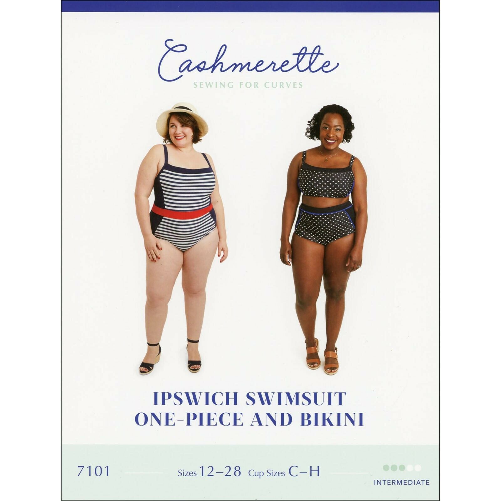 It's here! The Ipswich Swimsuit sewing pattern with underwired bra