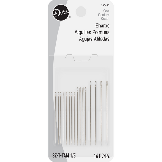 Dritz - Sharps Hand Needles - Assorted Sizes - 1-5