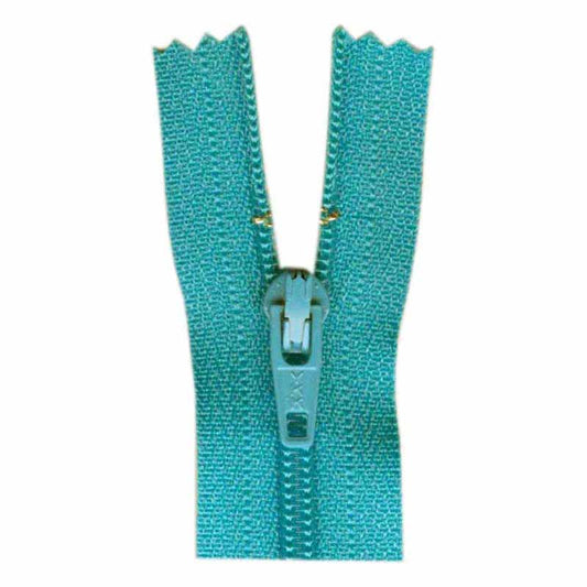 General Purpose Lightweight Close End Zipper 55cm (22″) - Parrot Blue