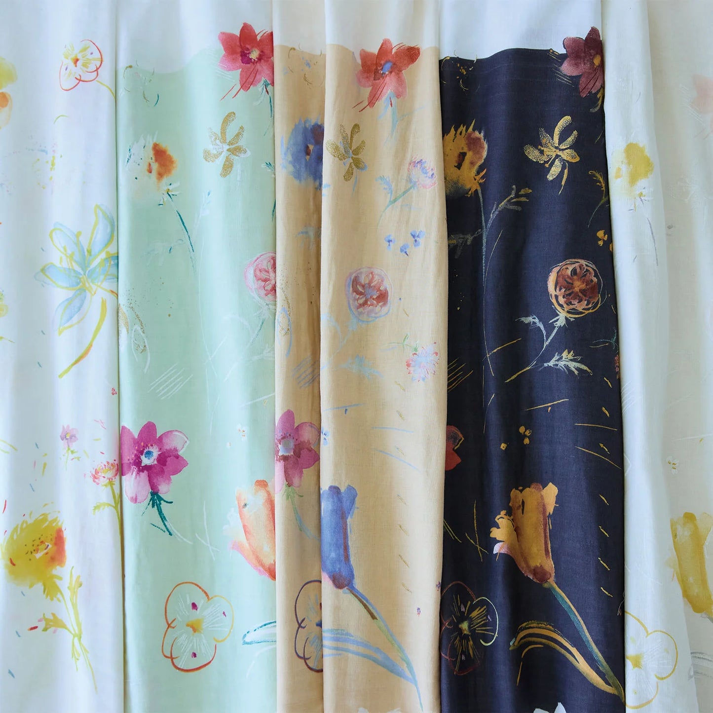 nani IRO - Hana no toki niwa - 1A - Organic Cotton Double Gauze