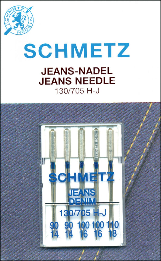 Schmetz #1836 Denim/Jeans Needle Carded - 90/14, 100/16, 110/18 - 5 count