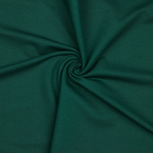 12" Remnant - Cotton French Terry Knit - Forest Green