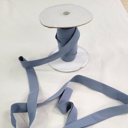 Quilt Bias Binding Extra Wide Double Fold 25mm (1") - Grey Blue