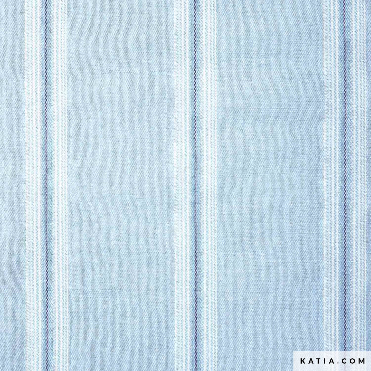 Yarn Dyed Cotton - Ice Cream Stripes - Blue