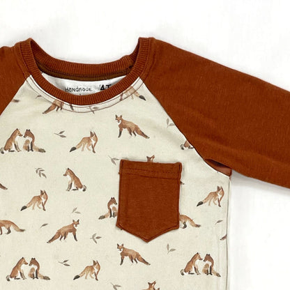 Foxes - Grey - Cotton Jersey Knit