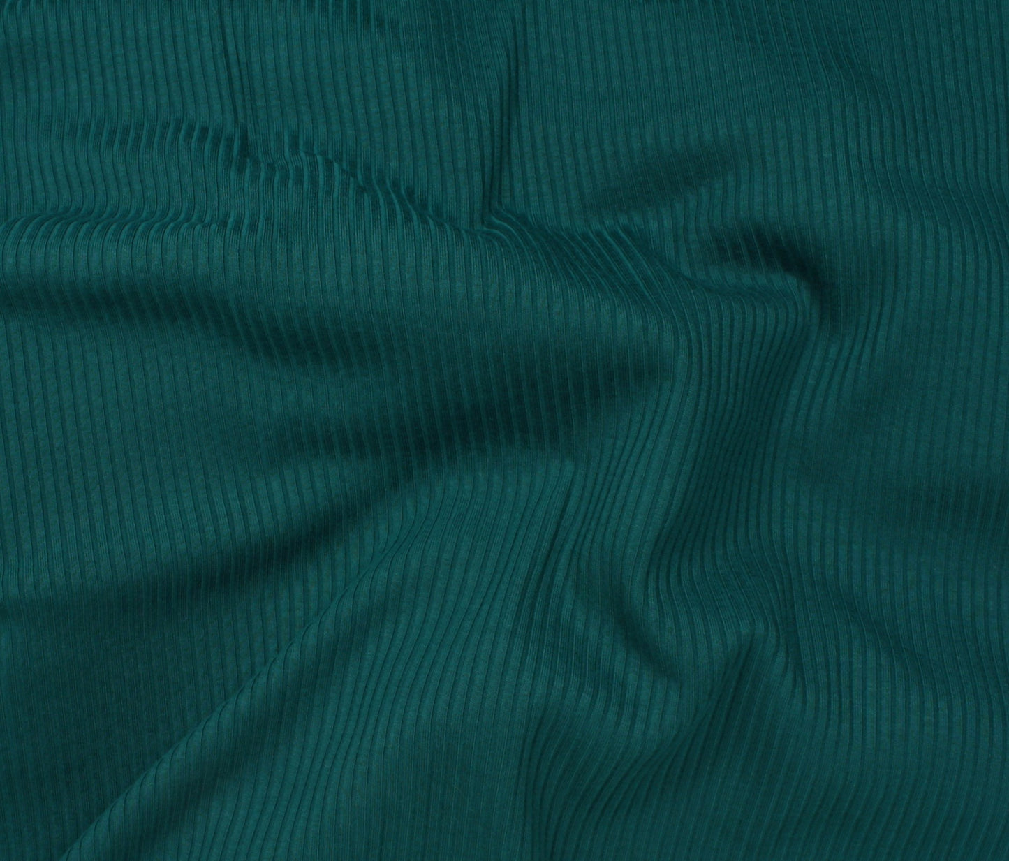 Bamboo Rib Knit - Peacock