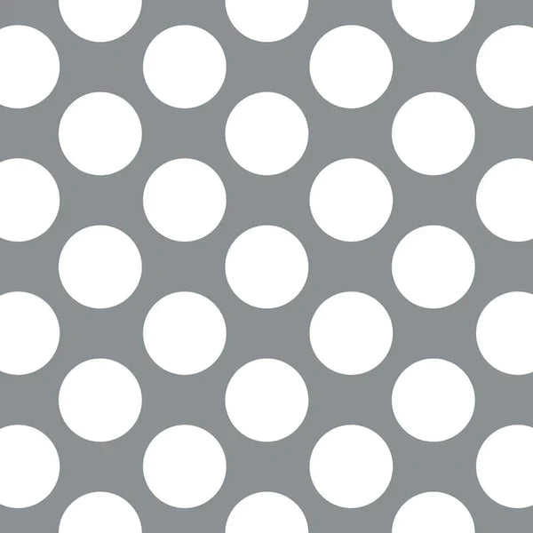 Polka Dots - Gray - Cotton Fabric