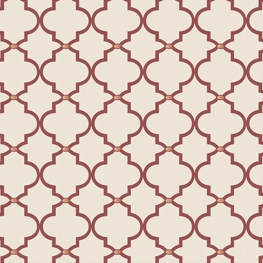 14" Remnant - A Marsala Moment Collection - Ogee - Cotton