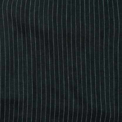 Classic Linen Rayon Yarn-dyed Stripe - Black