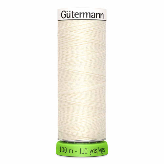 Gütermann rPet (100% Recycled) Sew-All Thread 100m - Col. 1 - Antique