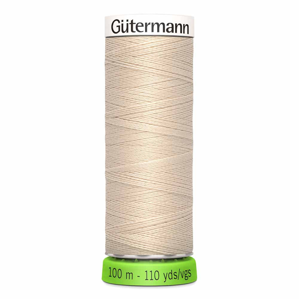 Gütermann rPet (100% Recycled) Sew-All Thread 100m - Col. 169 - Bone