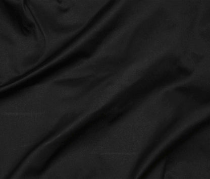 Stretch Cotton Sateen - Black