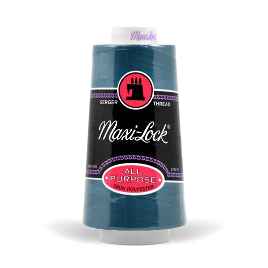 Maxi-lock All Purpose Polyester 50wt Serger Thread - 3000 yards each - Turquoise