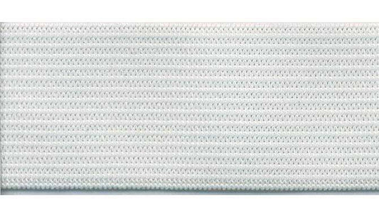 13mm Soft Knitted Elastic - White