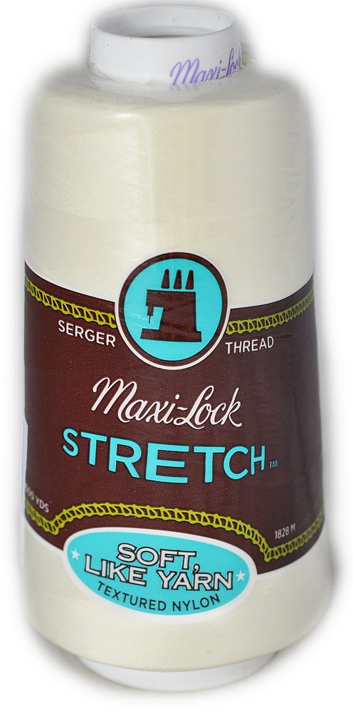 Maxi-lock Stretch 35wt Serger Thread - 2000 yards each - Eggshell