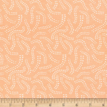 13" Remnant - Light Sprout - Field Day - Pink - Organic Cotton Interlock Knit