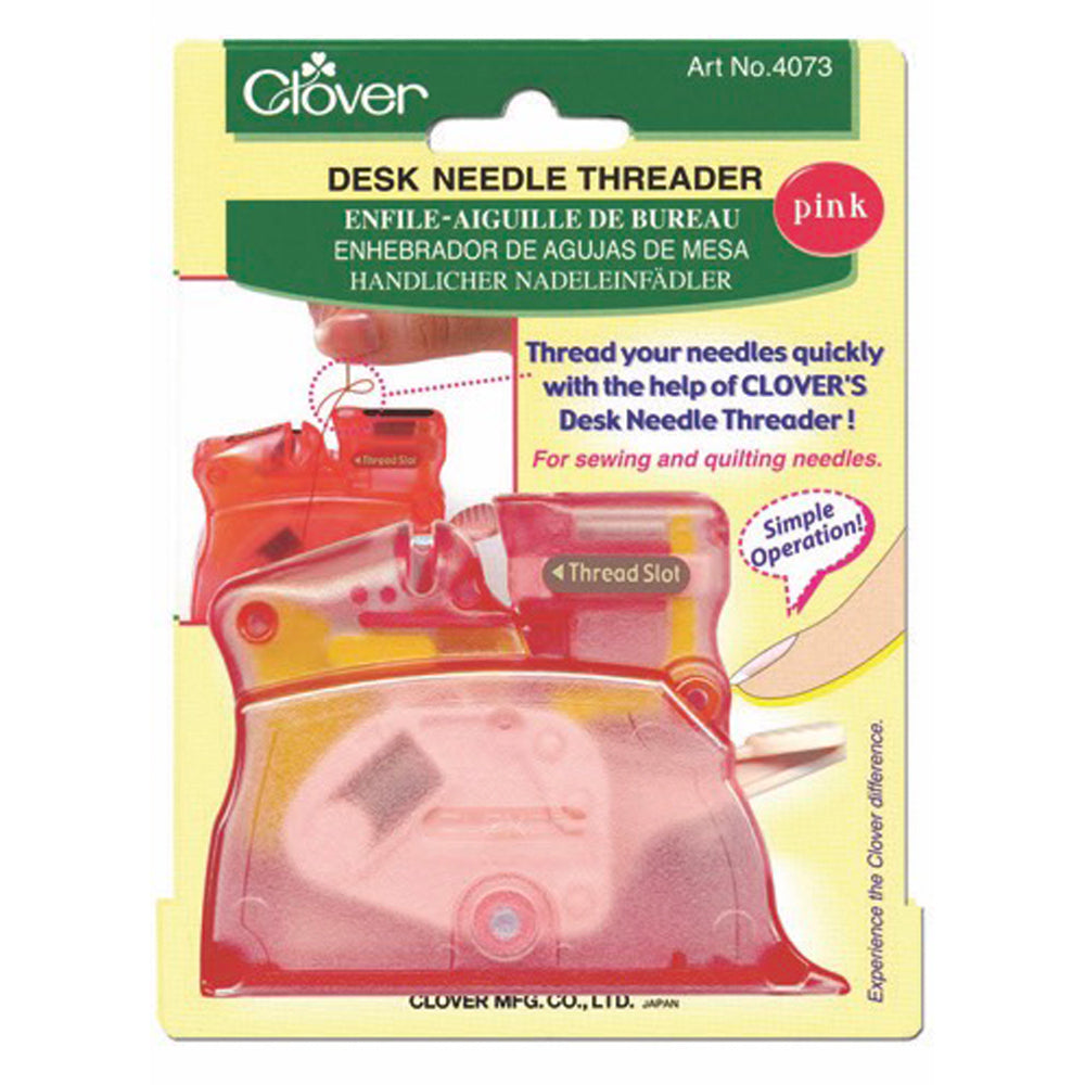 CLOVER - Desk Needle Threader - Pink