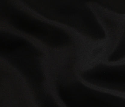 Stretch Mulberry Silk Charmeuse - Black - 19mm