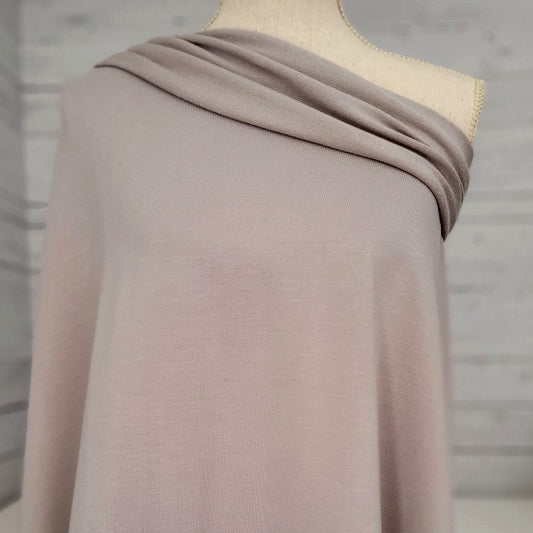 Bamboo & Cotton Sweatshirt Fleece Coordinating Ribbing - Misty