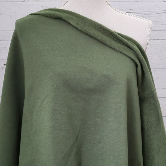 17" Remnant - Bamboo Cotton Sweatshirt Fleece - Moss Green